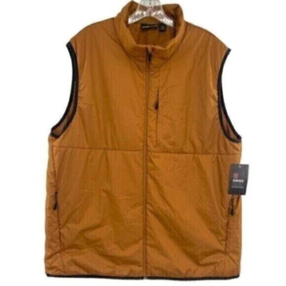 Swiss Tech Men’s Midweight Trail Blazer Brown Vest